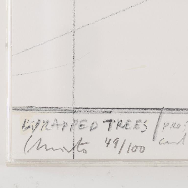 Christo & Jeanne-Claude, "Wrapped Trees, Project for the Avenue des Champs-Elysées, Paris" ur "Five Urban Projects".