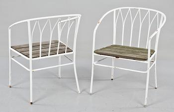 TRÄDGÅRDSMÖBLEMANG, 4 delar, 1900-talets andra hälft.