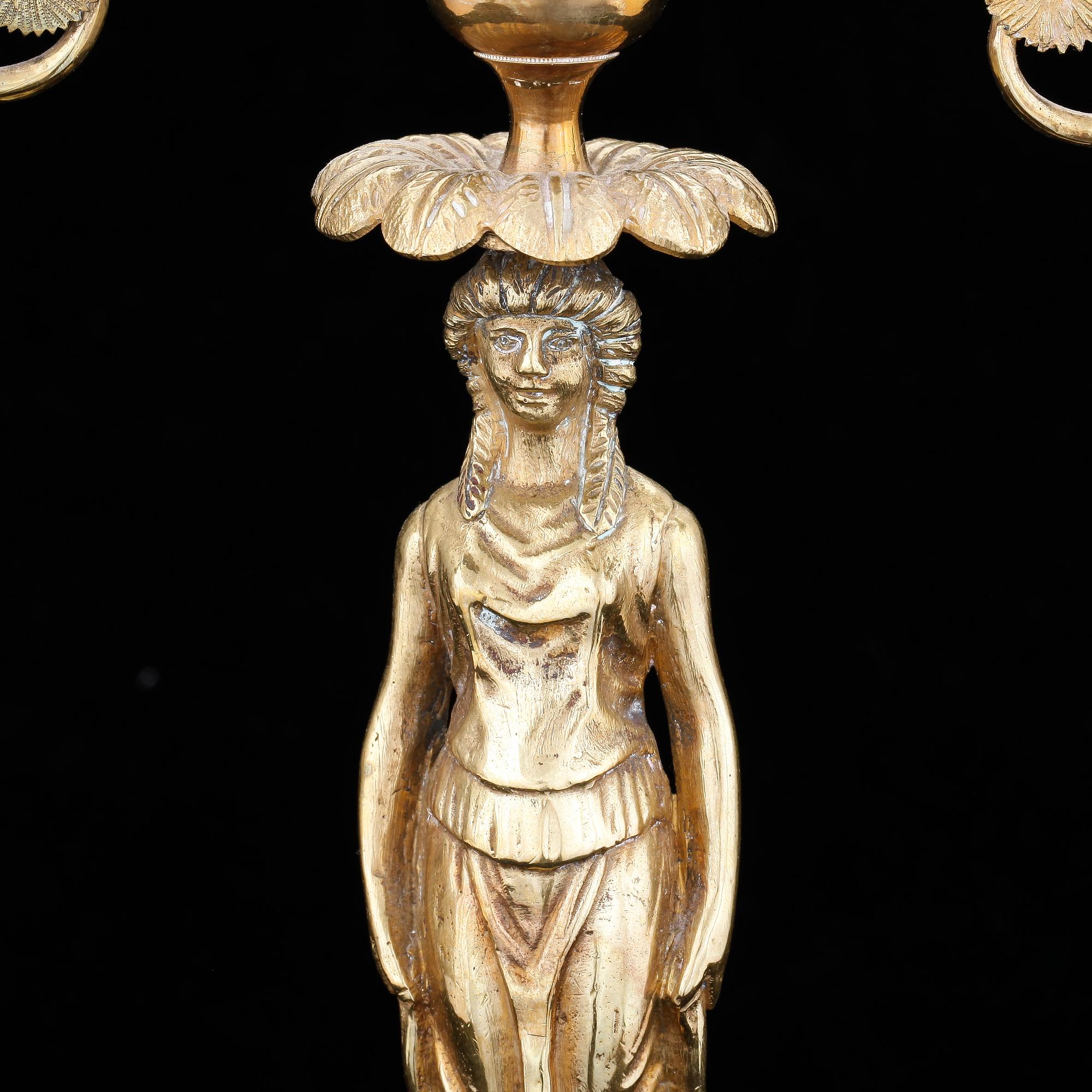 LJUSSTAKE, empire, 1800-tal.