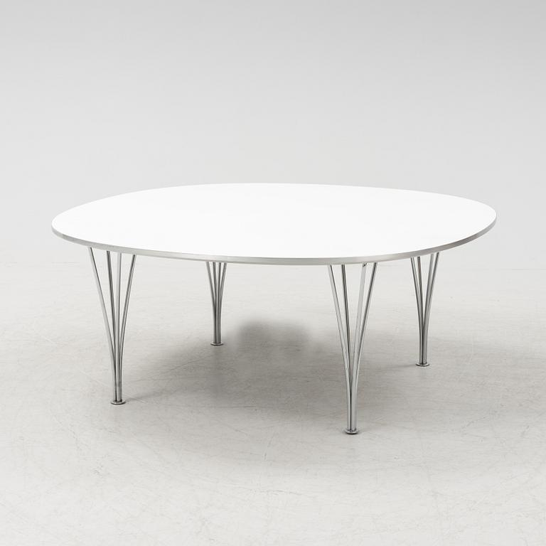 Bruno Mathsson, soffbord, "Supercirkel", Fritz Hansen, Danmark.