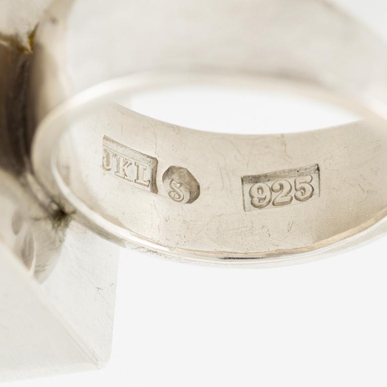 Jan-Christer Lundqvist, ring, sterlingsilver med pyrit, Skövde.