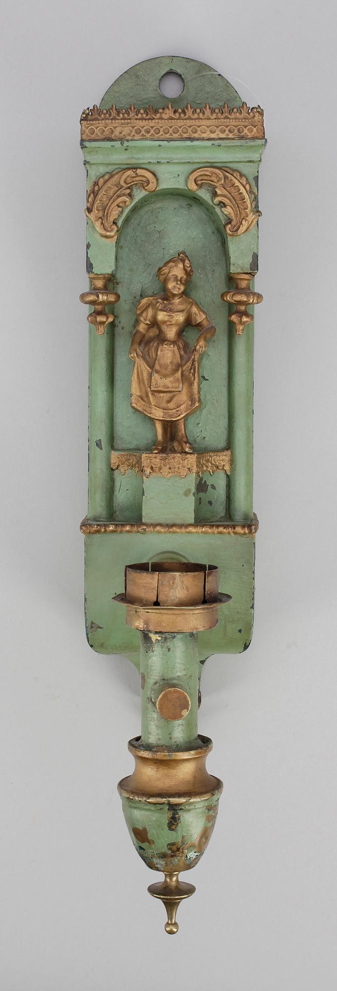 ROVOLJELAMPA, plåt. Kunglig ägarmärkning, 1800-talets slut.