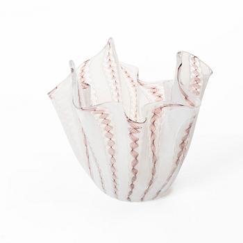 Paolo Venini & Fulvio Bianconi, a 'Fazzoletto' vase, Venini, Murano, Italy.
