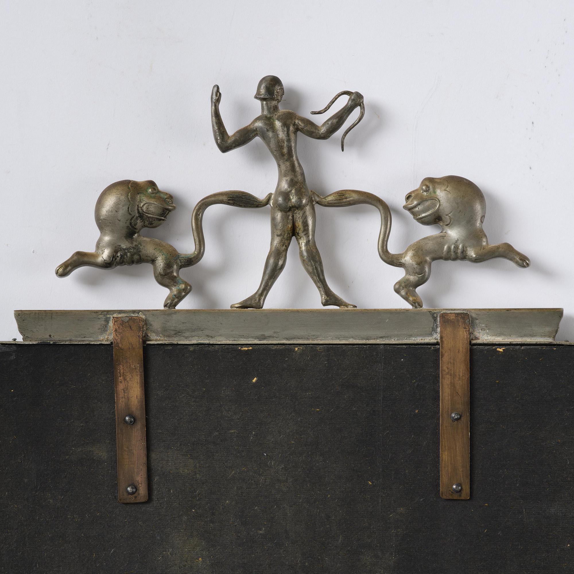 Nils Fougstedt, a Swedish Grace pewter mirror, Herman Bergman konstgjuteri, Stockholm, 1932.