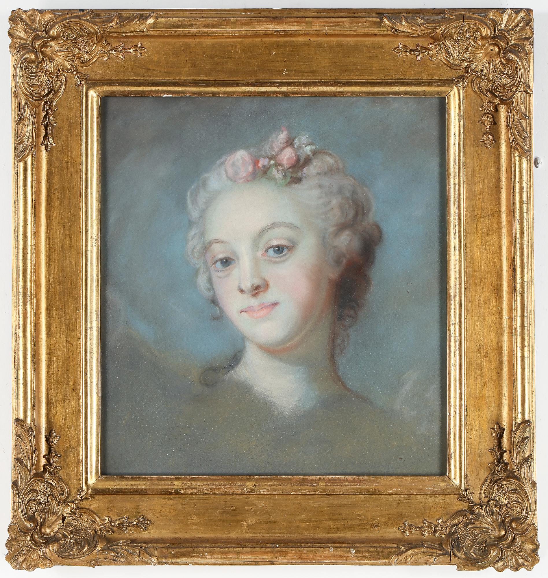 GUSTAF LUNDBERG, efter, pastell, ej signerad, tidigt 1900-tal.