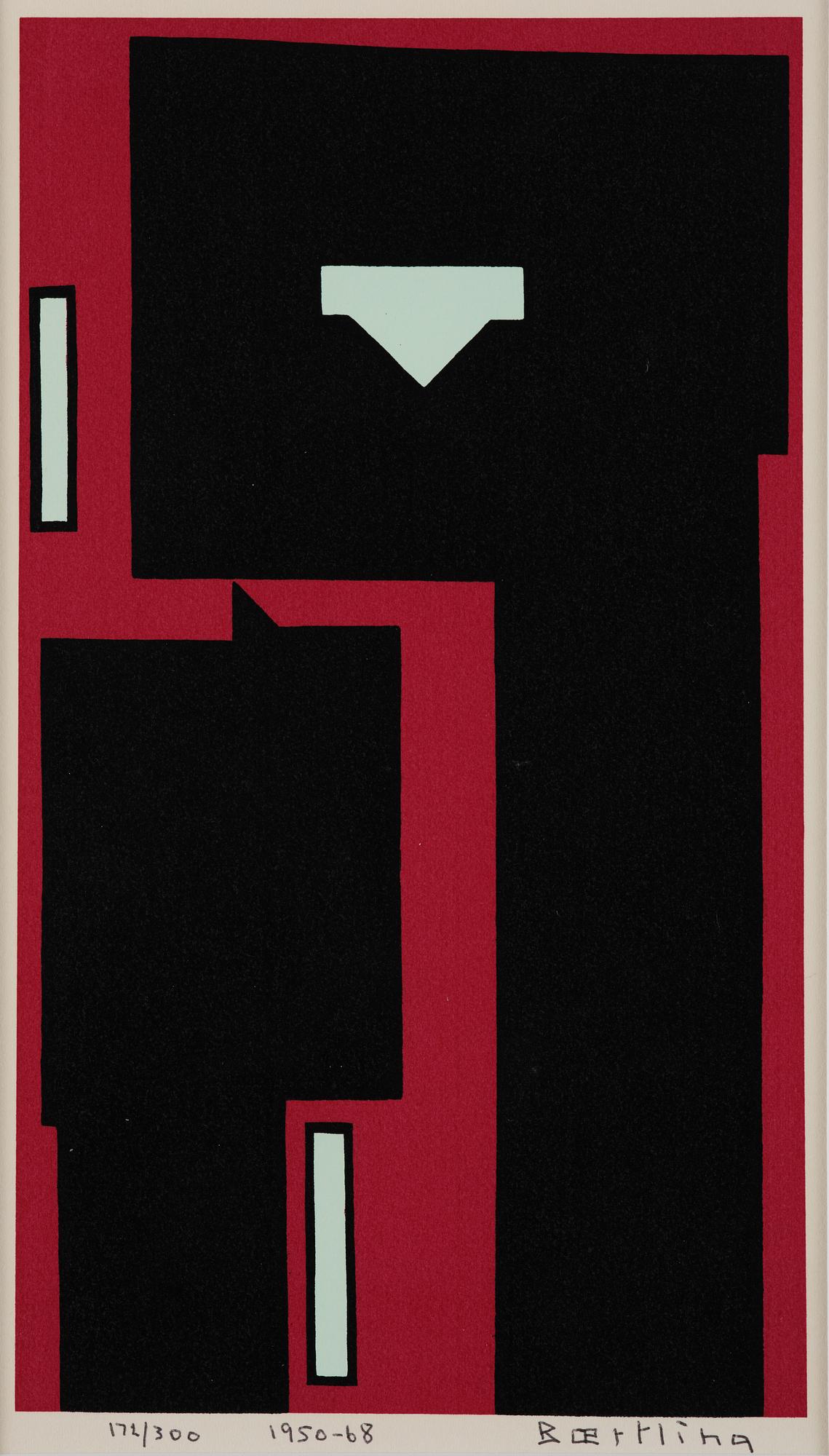 Olle Bærtling, "Egypte - formes noires dans le rouge".