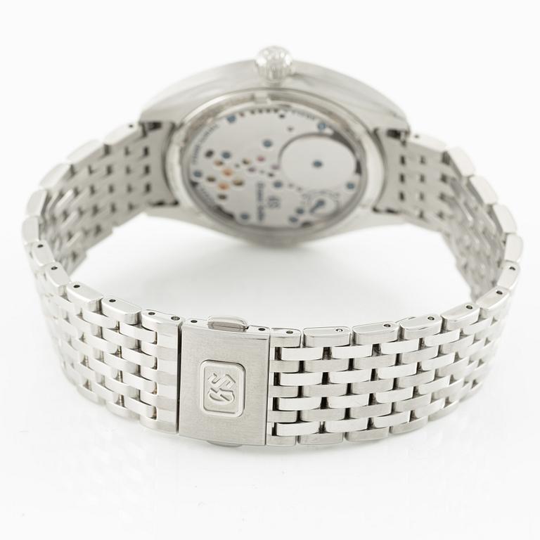 Grand Seiko, "White Omiwatari", wristwatch, 38.5 mm.