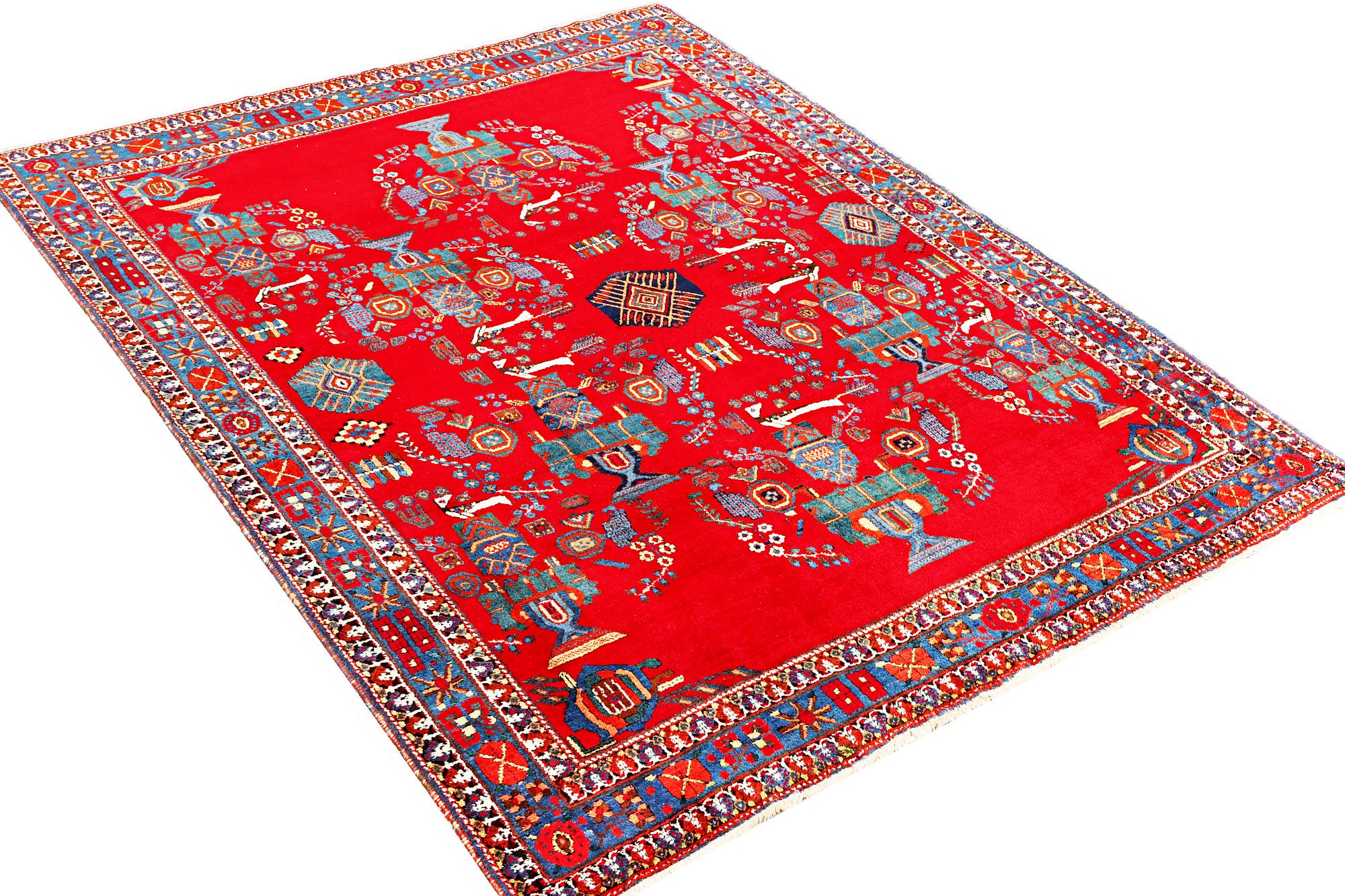 An Afshar rug, a. 237 x 176 cm.