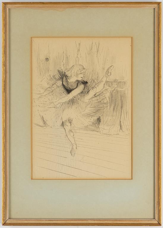 HENRI DE TOULOUSE-LAUTREC, efter, litografi, utgiven av Librairie Grund, 1948-1950, signerad i trycket.