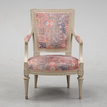 A gustavian armchair.