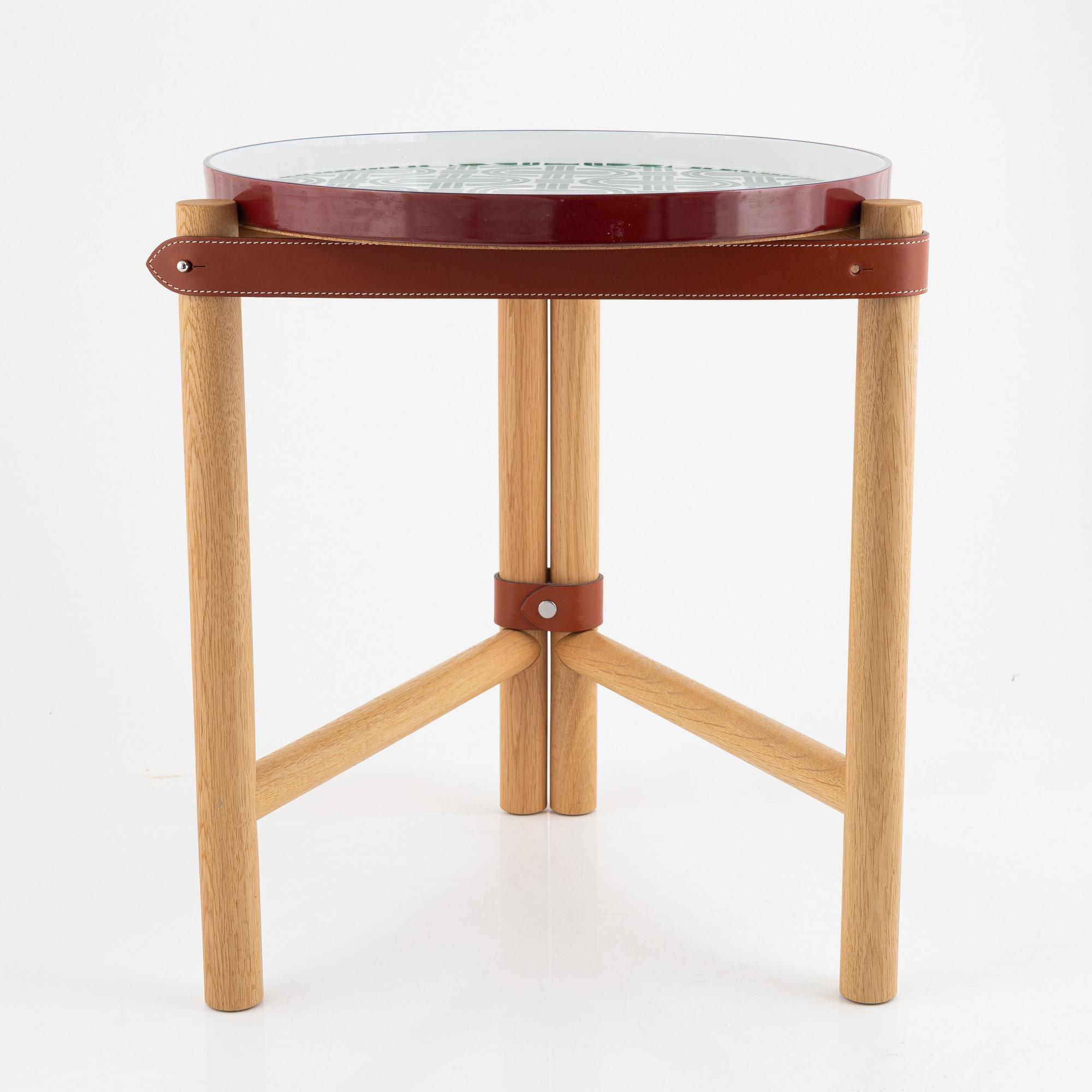 Hermès, brickbord, "Les Trotteuses D'Hermès occasional table, medium model".