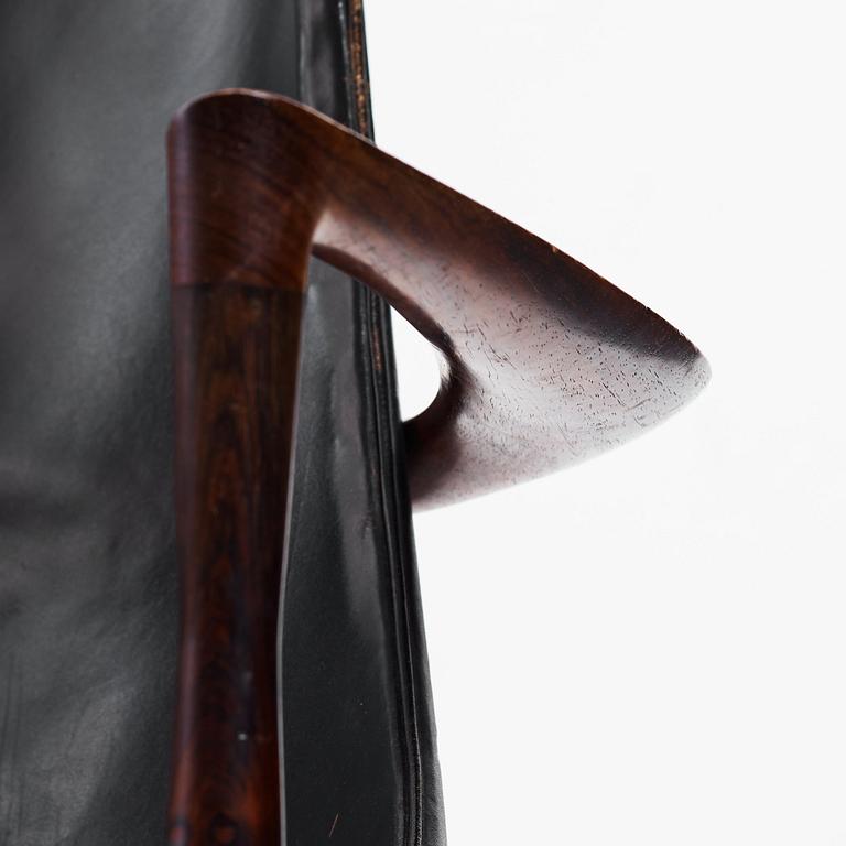 Ib Kofod-Larsen, a palisander "Elisabeth", easy chair, model "U 65", Christensen & Larsen, Copenhagen, Denmark, 1950-60's.