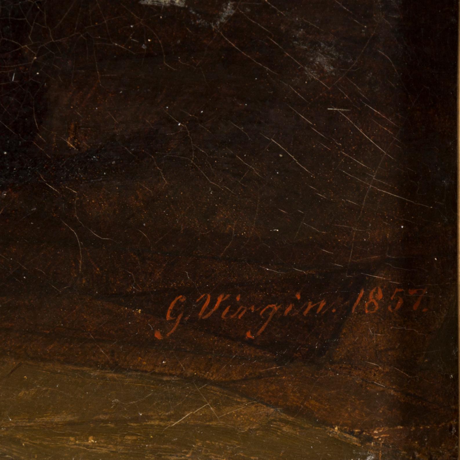 GOTTFRID VIRGIN, olja, signerad och daterad 1857.