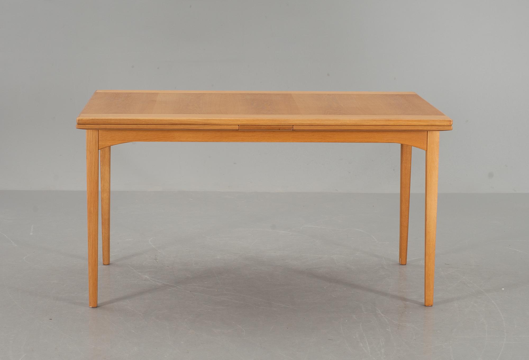 MATGRUPP, 7 delar, "Calmare Nyckel", Carl Malmsten, Åfors möbelfabrik, 1900-talets andra hälft.