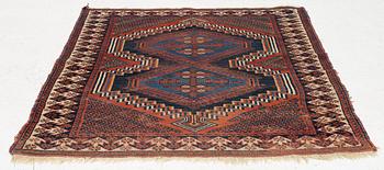 Matta, antik afshar, ca. 142 x 120 cm.