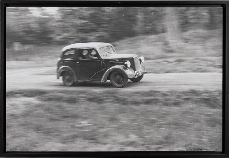 Carl Johan De Geer, photo sublimation signed and dated 1959-2007. Numbered 1/3.
