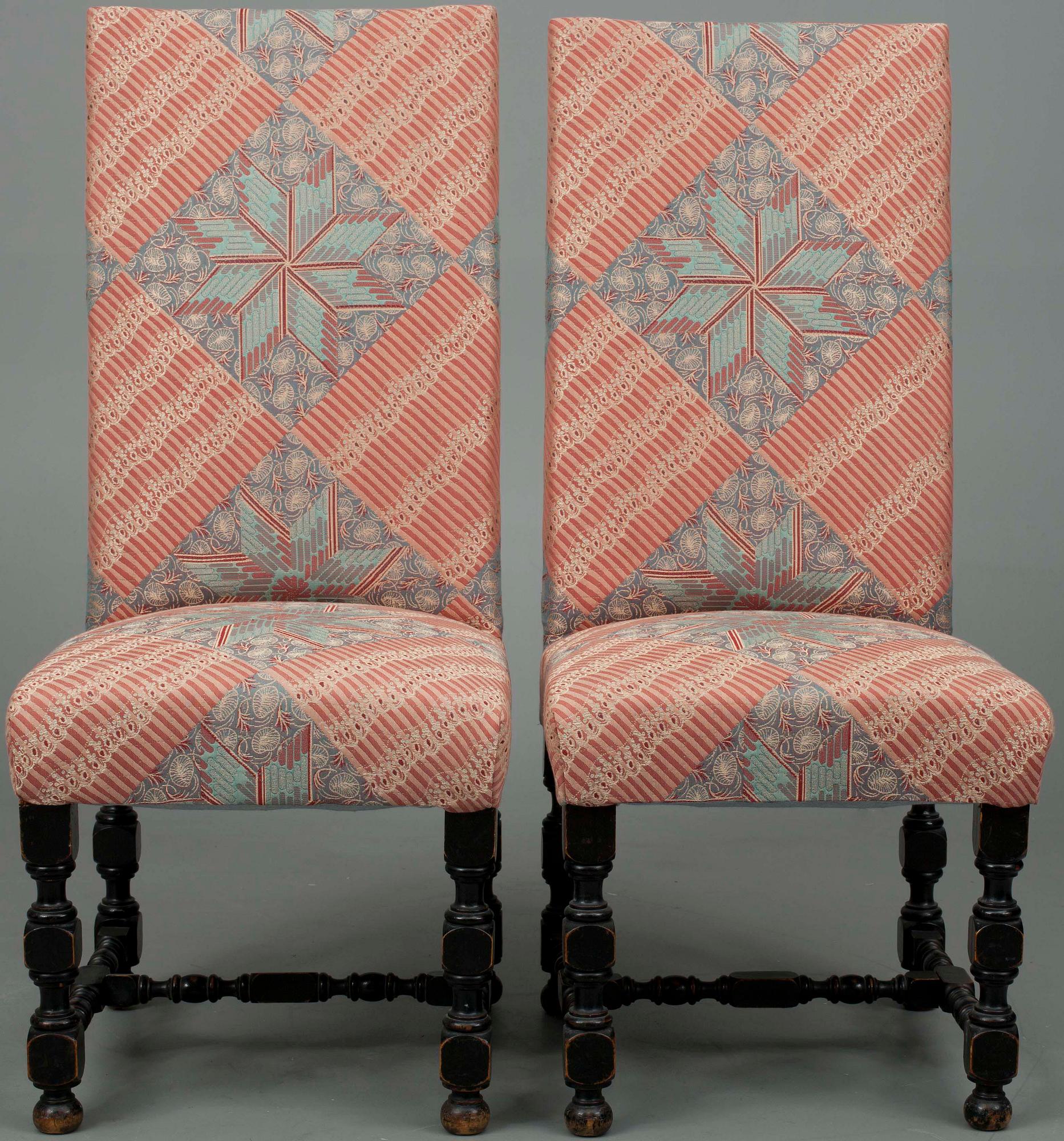 STOLAR, ett par, barockstil, sekelskiftet 1900.