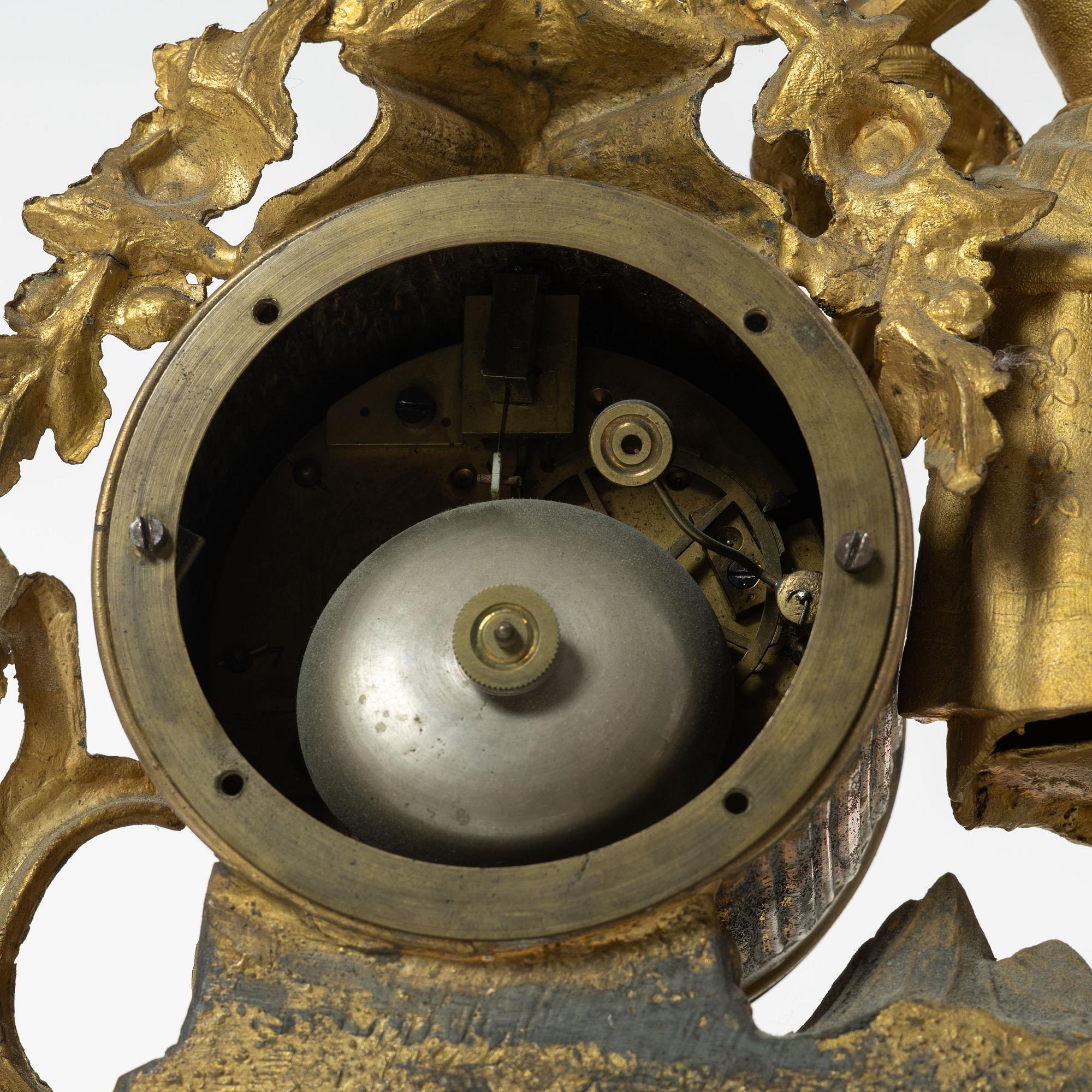 A Louis XVi-style mantel clock,  France, late 19th Century.