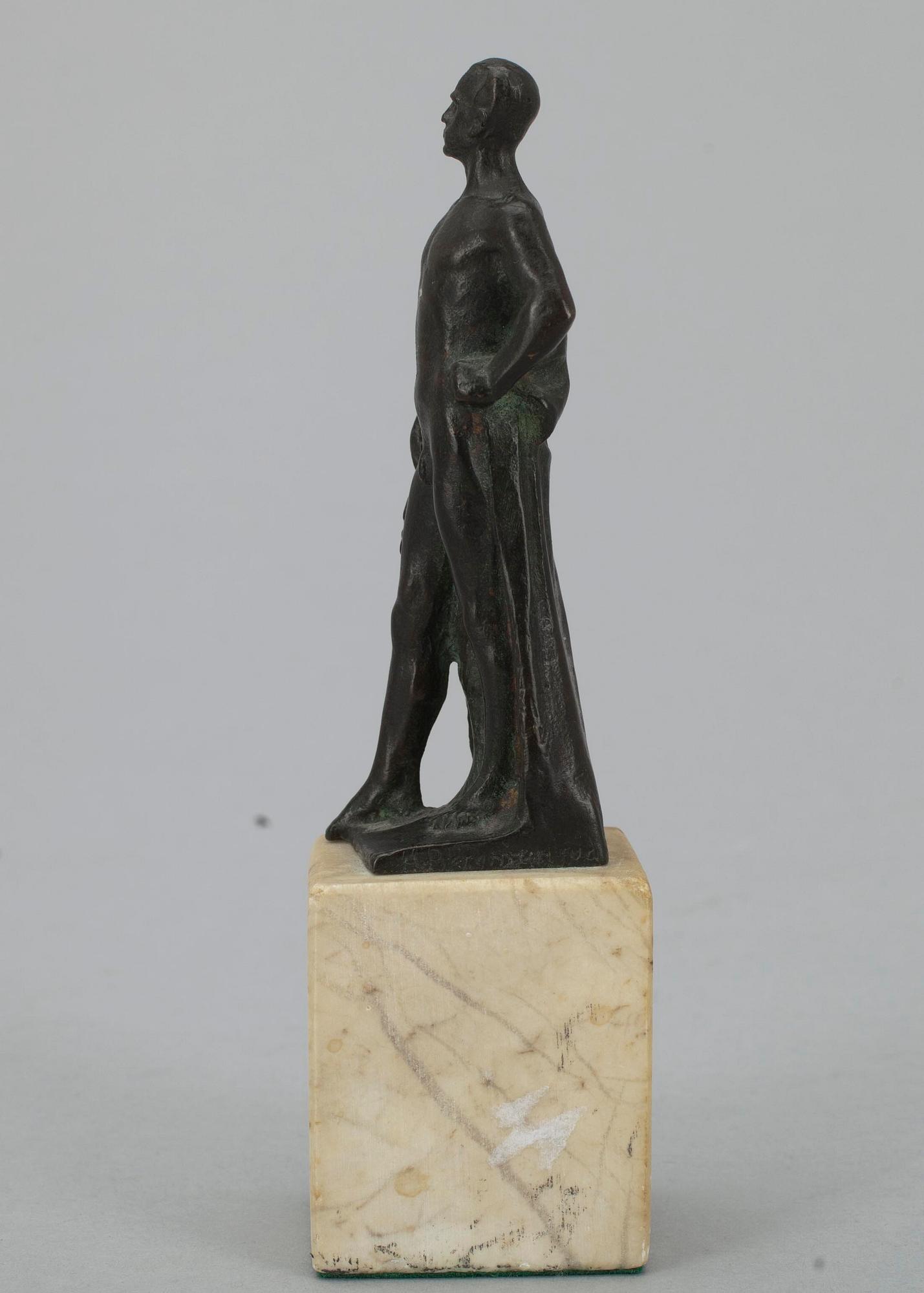 ALFRED OHLSON (SVERIGE), skulptur, patinerad brons, sign.