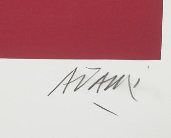 VALERIO ADAMI, färgserigrafi, signerad och numrerad 101/250.
