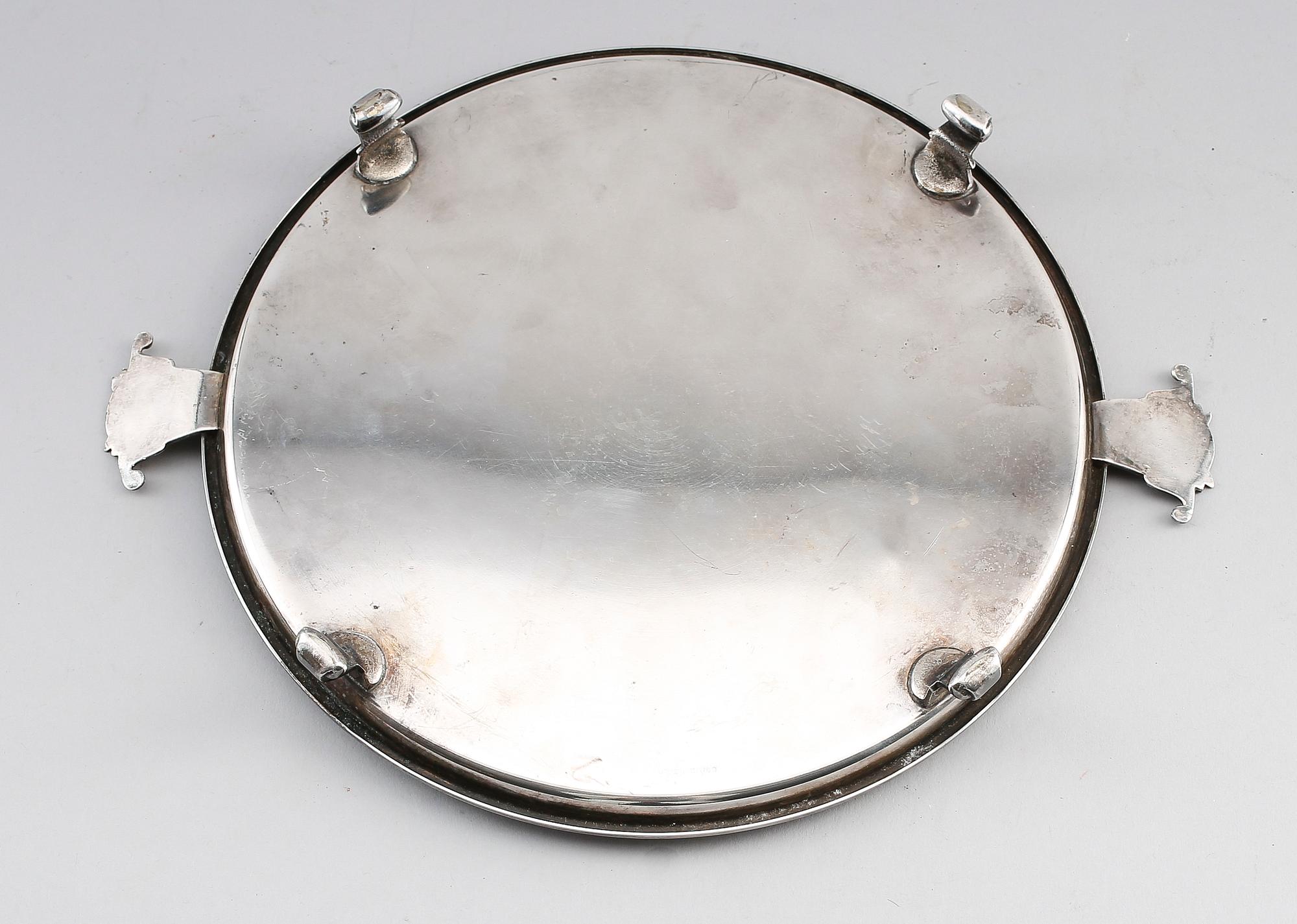 BRICKA, försilvrad metall, art déco.