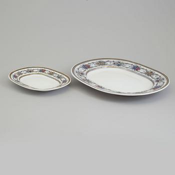 A part dinner service, 'Iris', Rörstrand, second half of the 19th century (69 pieces).