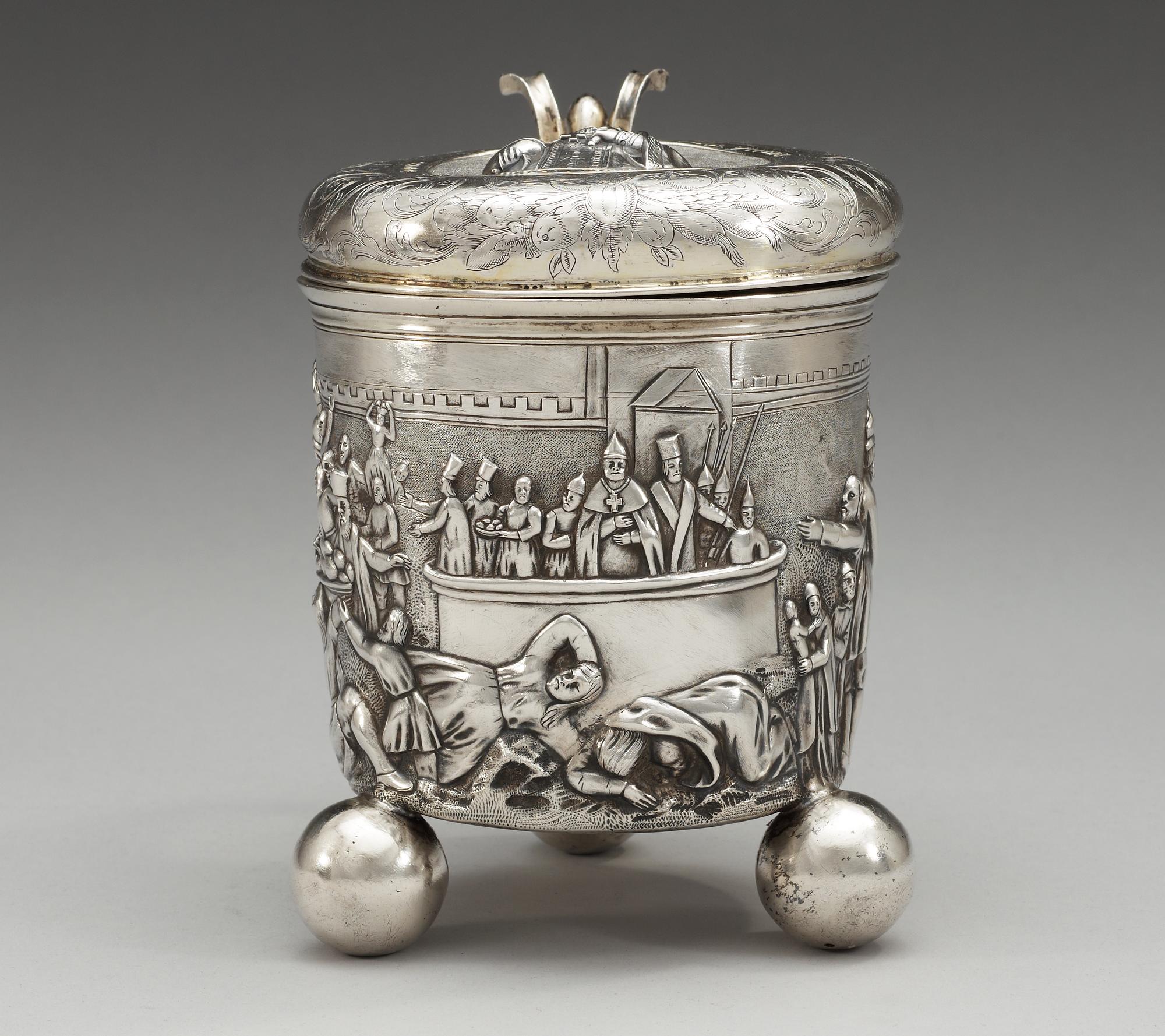 DRYCKESKANNA av Batholome Wilckens, Hamburg ca 1700.