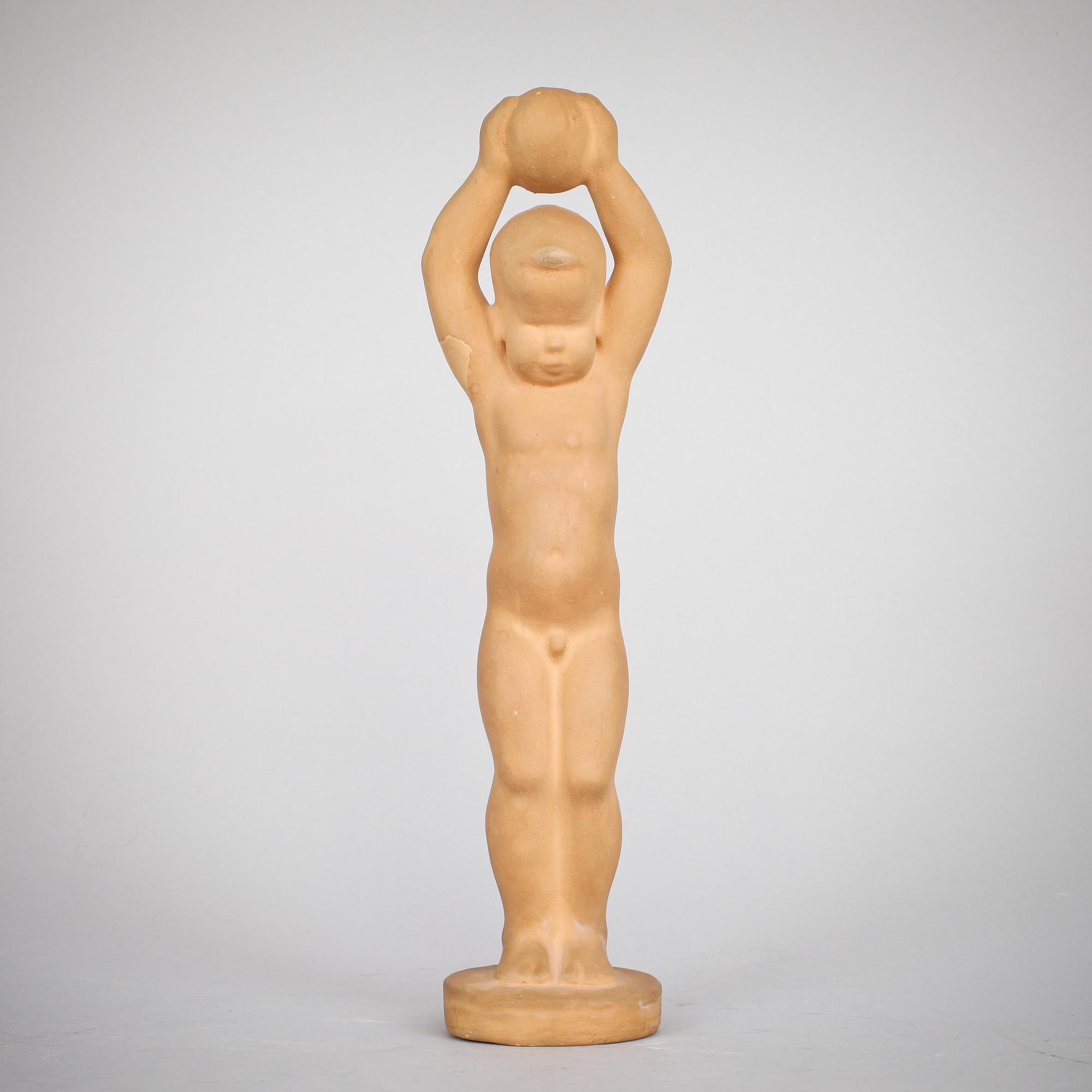 JONAS FRÖDING, skulptur, gips, sign.