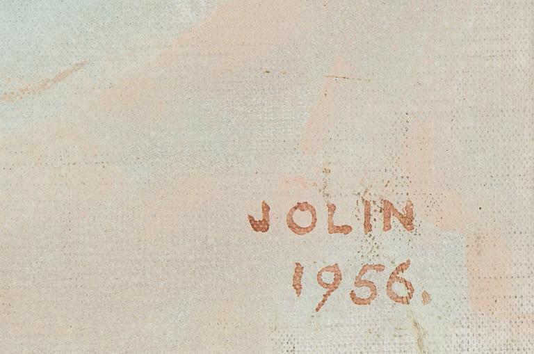 Einar Jolin, olja på duk, signerad och daterad 1956.