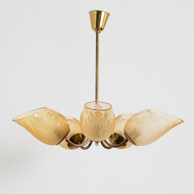 Carl Erik Bodén, ceiling light, Swedish Modern, Glössner, 1940s/50s.