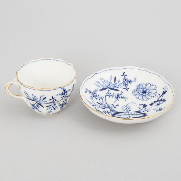 Meissen, 68 pieces of a porcelain dinner service, "Blue Onion", Germany, early 20th century.