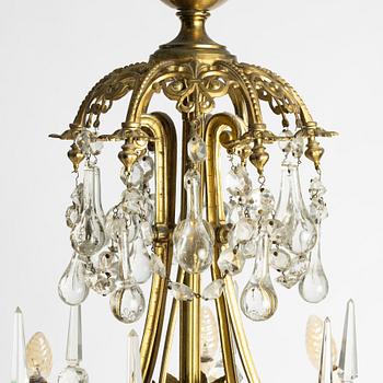 A chandelier, late 19th Century.