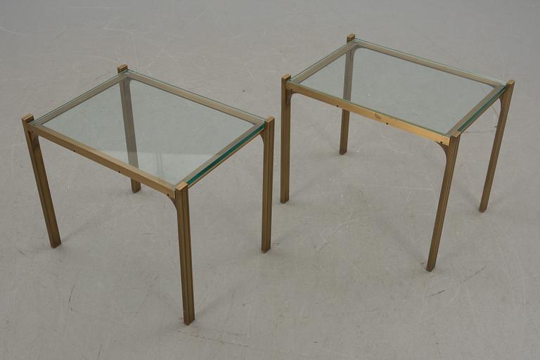 LAMPBORD, ett par, glas, 1900-talets andra hälft.