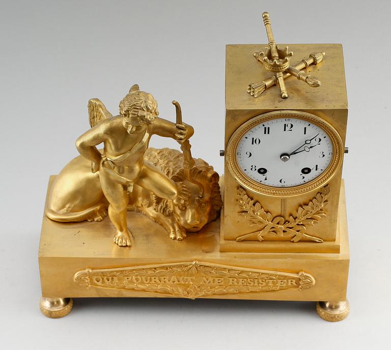 BORDSUR, empire, förgylld brons, Frankrike, 1800-talets första hälft.