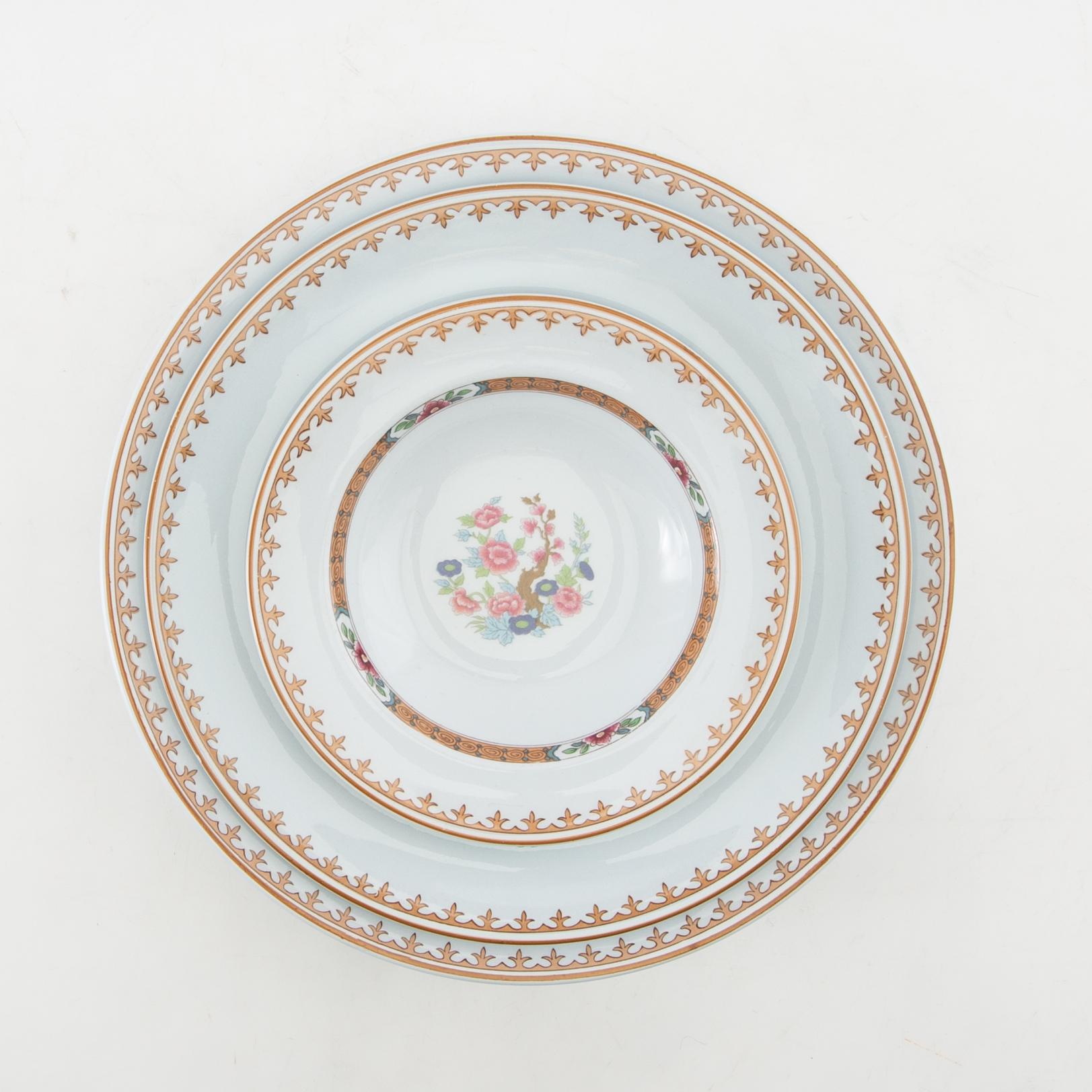 Rörstrand, service, 49 pieces, "Lotus", second half of the 20th century.