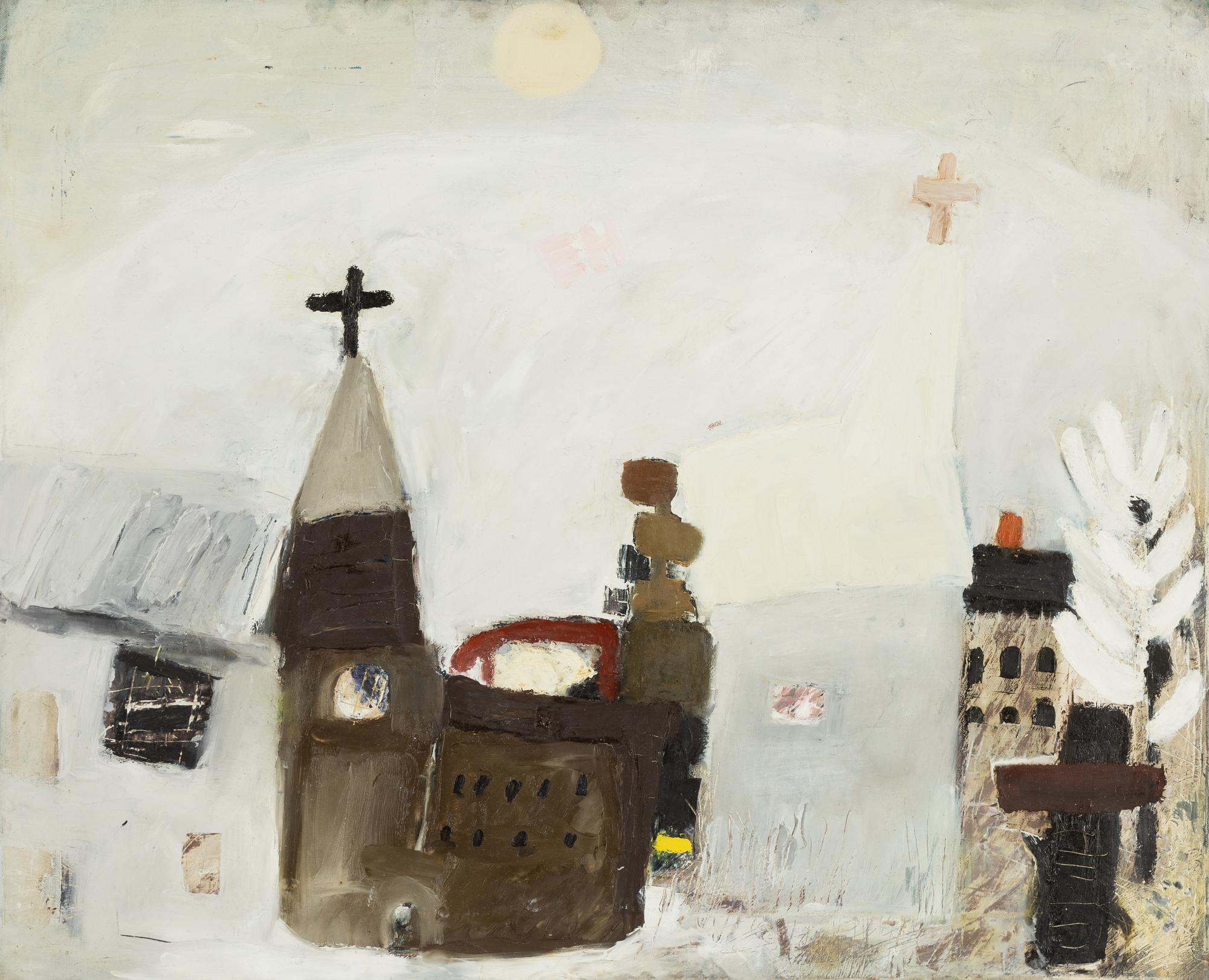 Ebba Hammarskiöld, oil on canvas, signed and dated 1994 verso.