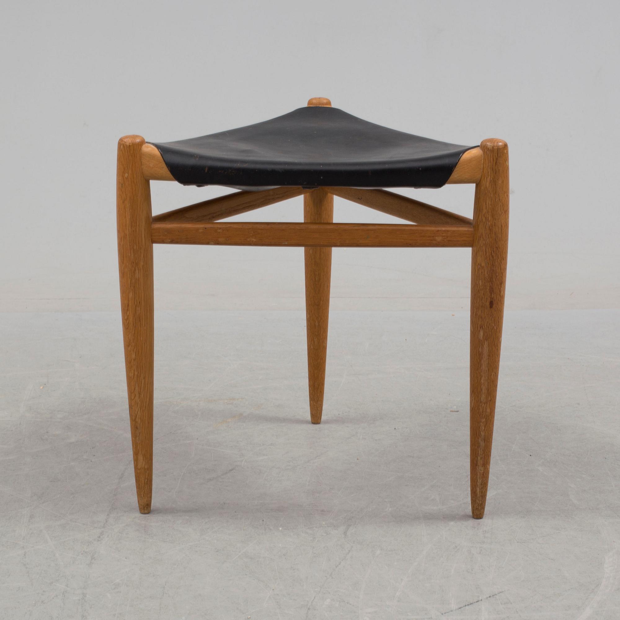 A stool by Östen Kristiansson, Luxus, Vittsjö, Sweden.