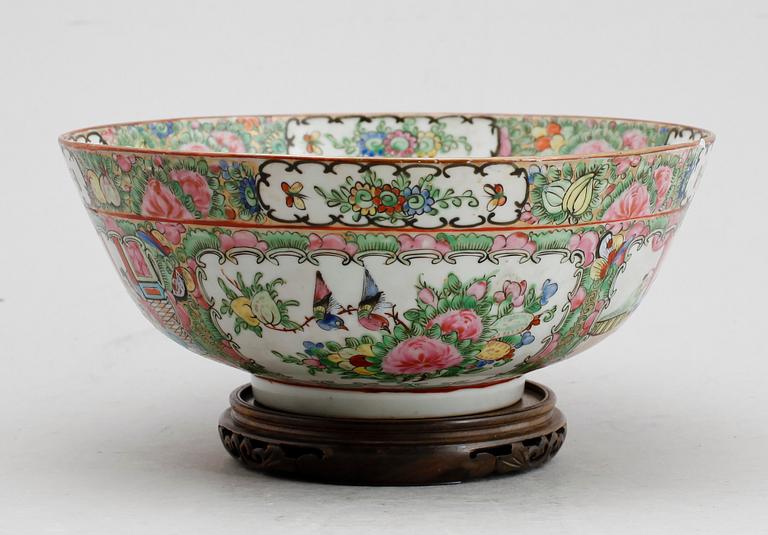 SKÅL, porslin, Kina, Kanton, tidigt 1900-tal.