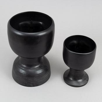 Lisa Larson, two stoneware vase from Gustavsberg.