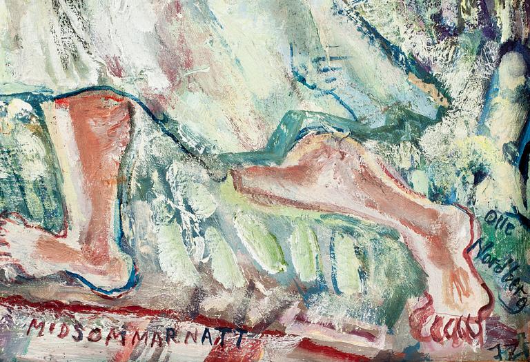 OLLE NORDBERG, olja på duk, sign o dat -77.