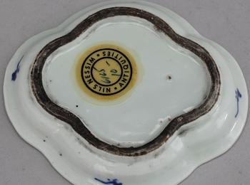 PARTI PORSLIN, 3 delar, porslin, Kina, 1700-1800-tal.