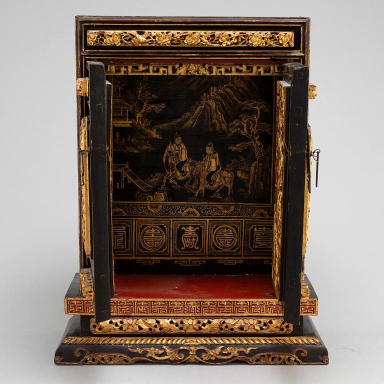 A Chinese altar cabinet, 20th century,.