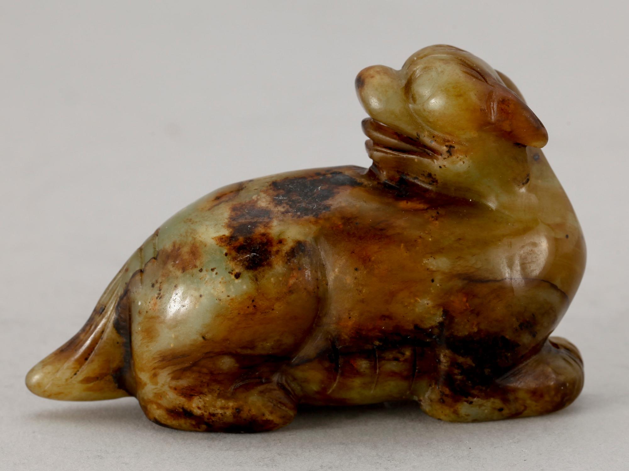 FIGURIN, jade. Kina, troligen 1700-tal.