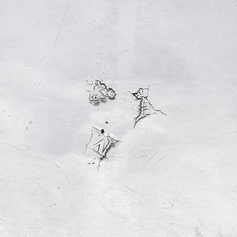 A French 18th century silver cruet-set, marks of Joseph Bouillerot, Paris 1775.