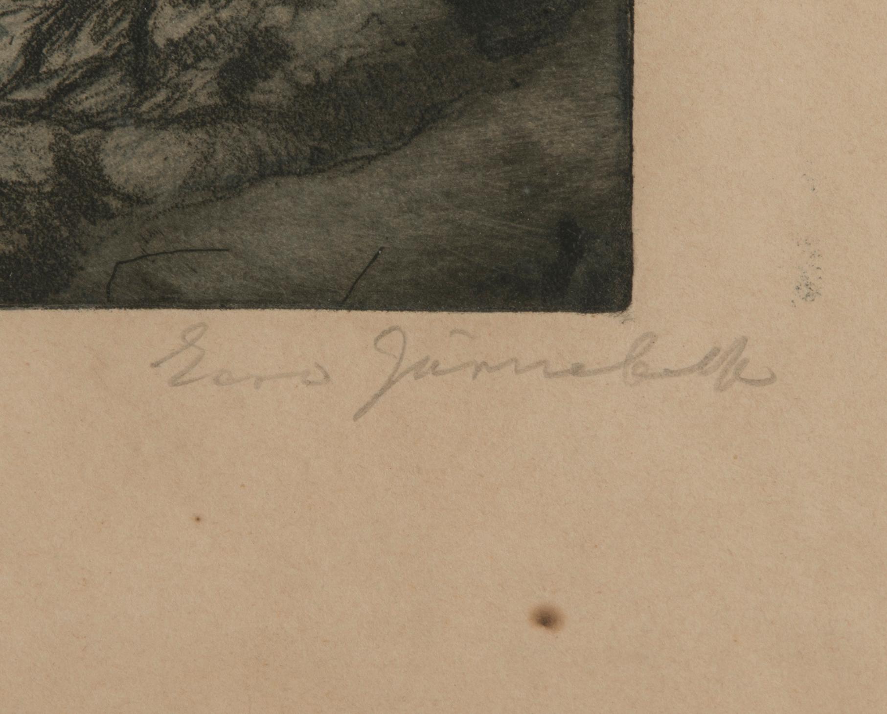 EERO JÄRNEFELT, mjukgrundetsning, signerad.
