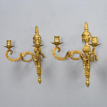 A pair of early 20th century wall candelabra.