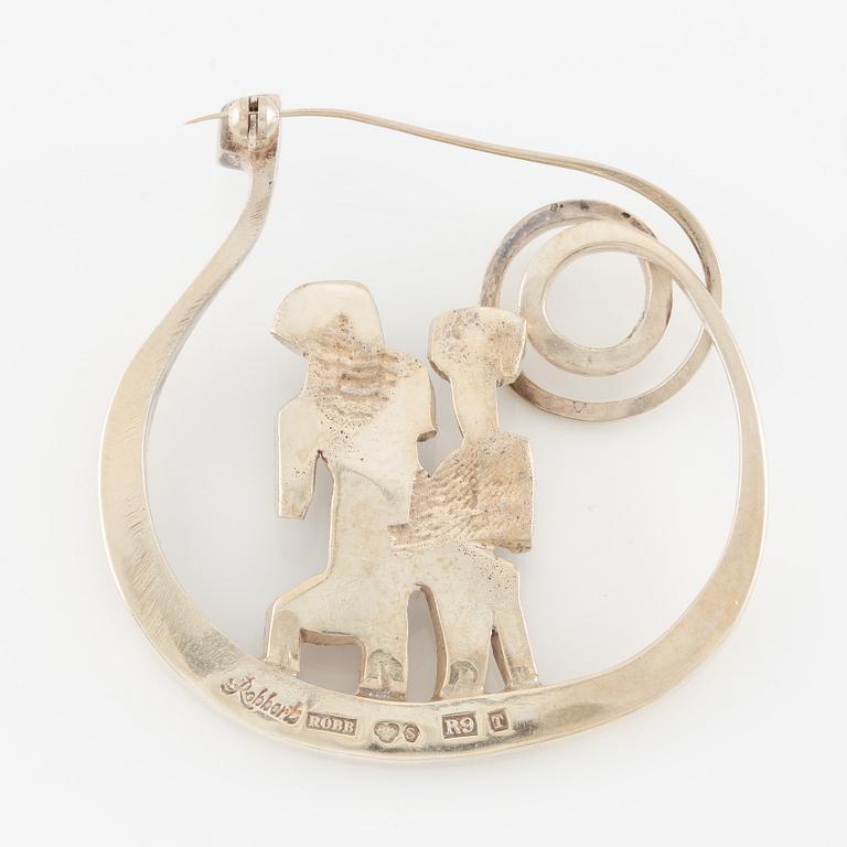 Eric Robbert, brosch, silver.