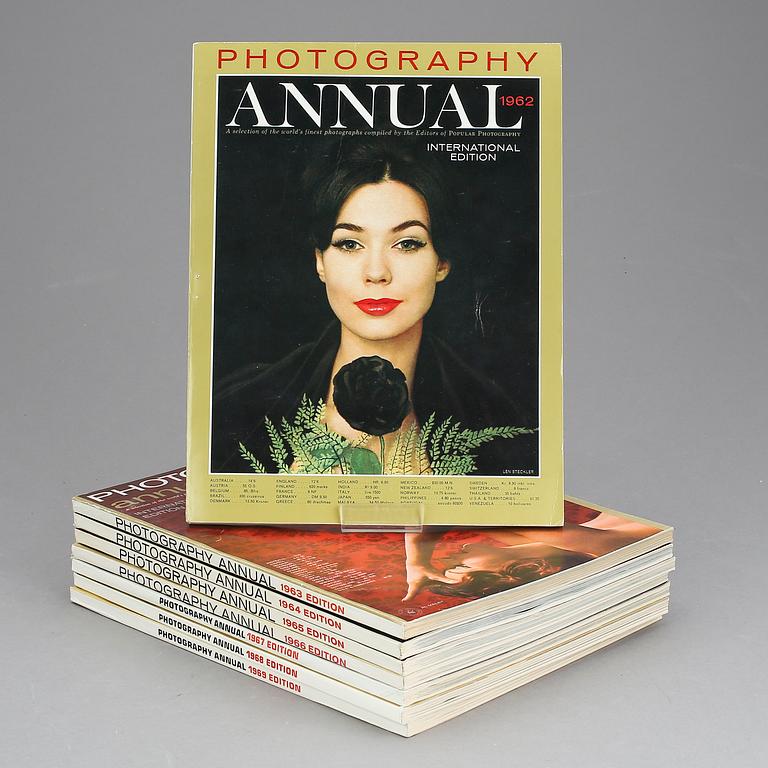 TIDNINGSMAGASIN, 8 st, Photography Annual, 1960-tal.