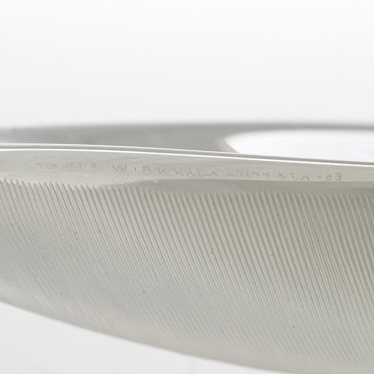 TAPIO WIRKKALA, A '3869' art object, 'Sulka' (Feather), signed Tapio Wirkkala, Iittala -57.