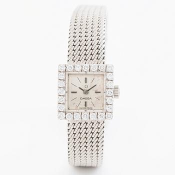 Omega, armbandsur, 14 x 14 mm.